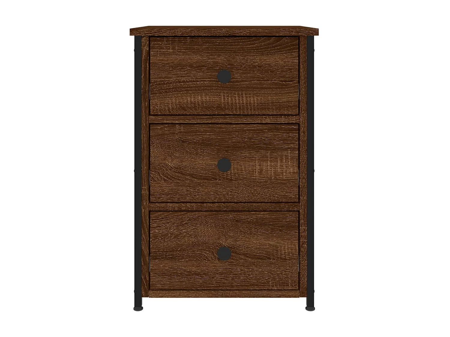 Mesitas de noche 2 piezas roble marrón 40x36x60cm Madera de ingeniería