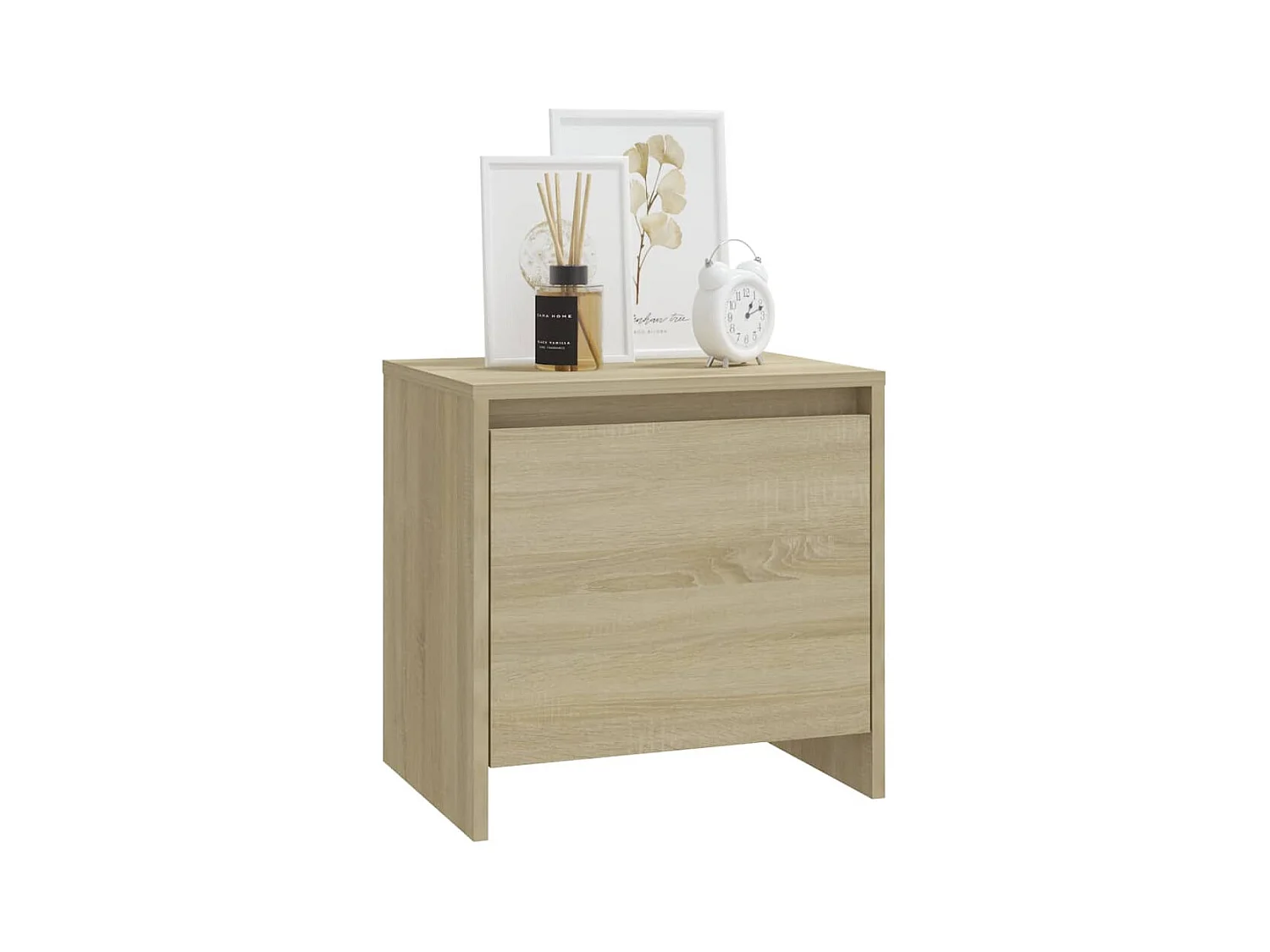 Comodino in rovere Sonoma 45x34x44,5 cm in legno ingegnerizzato