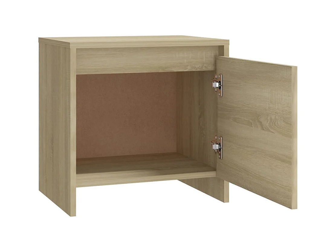 Comodino in rovere Sonoma 45x34x44,5 cm in legno ingegnerizzato