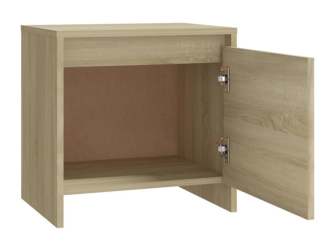 Sonoma eiken nachtkastje 45x34x44,5 cm bewerkt hout