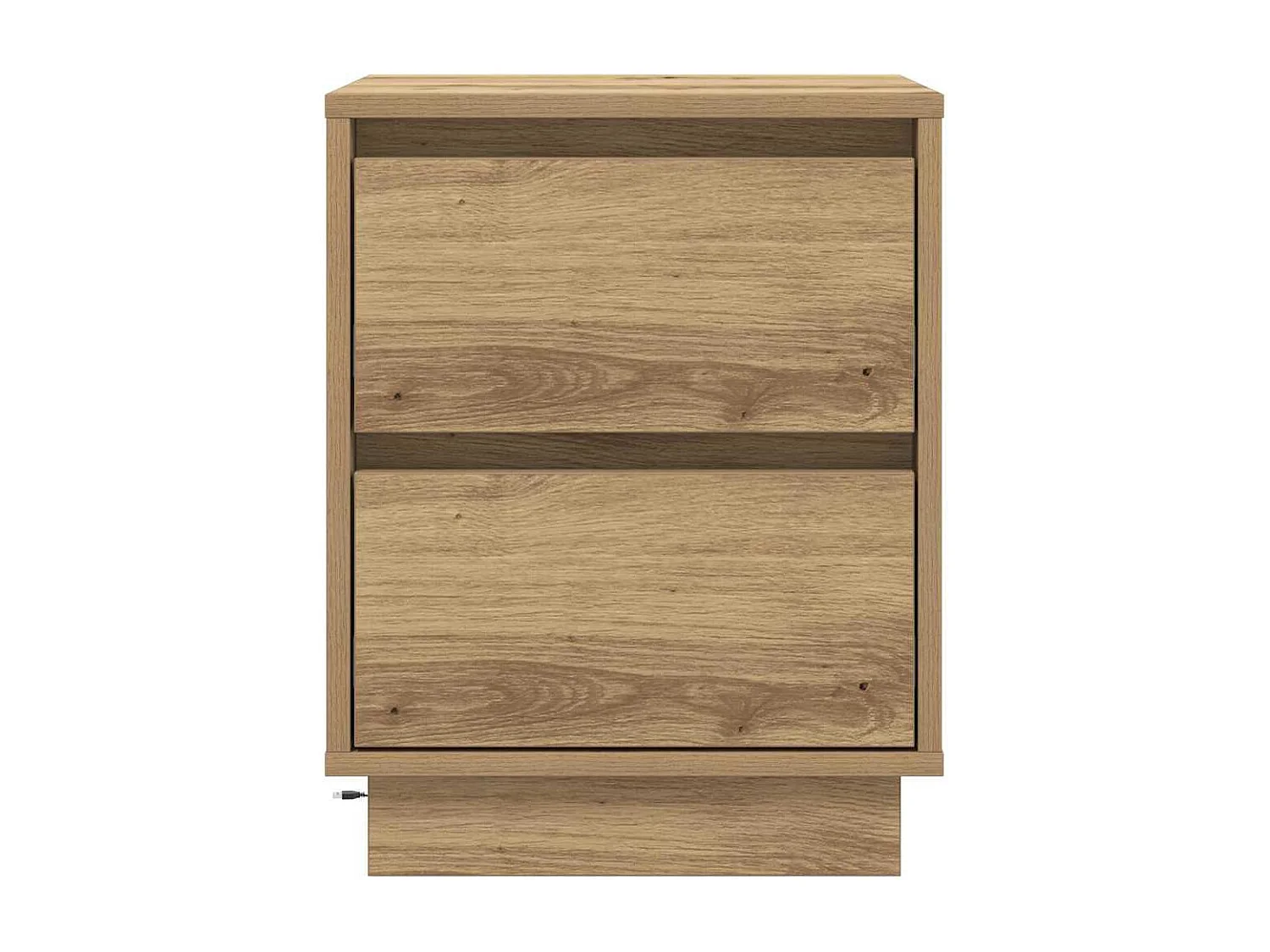 Cabinet de chevet avec tiroir Chêne artisanal 39 x 34.5 x 50 cm