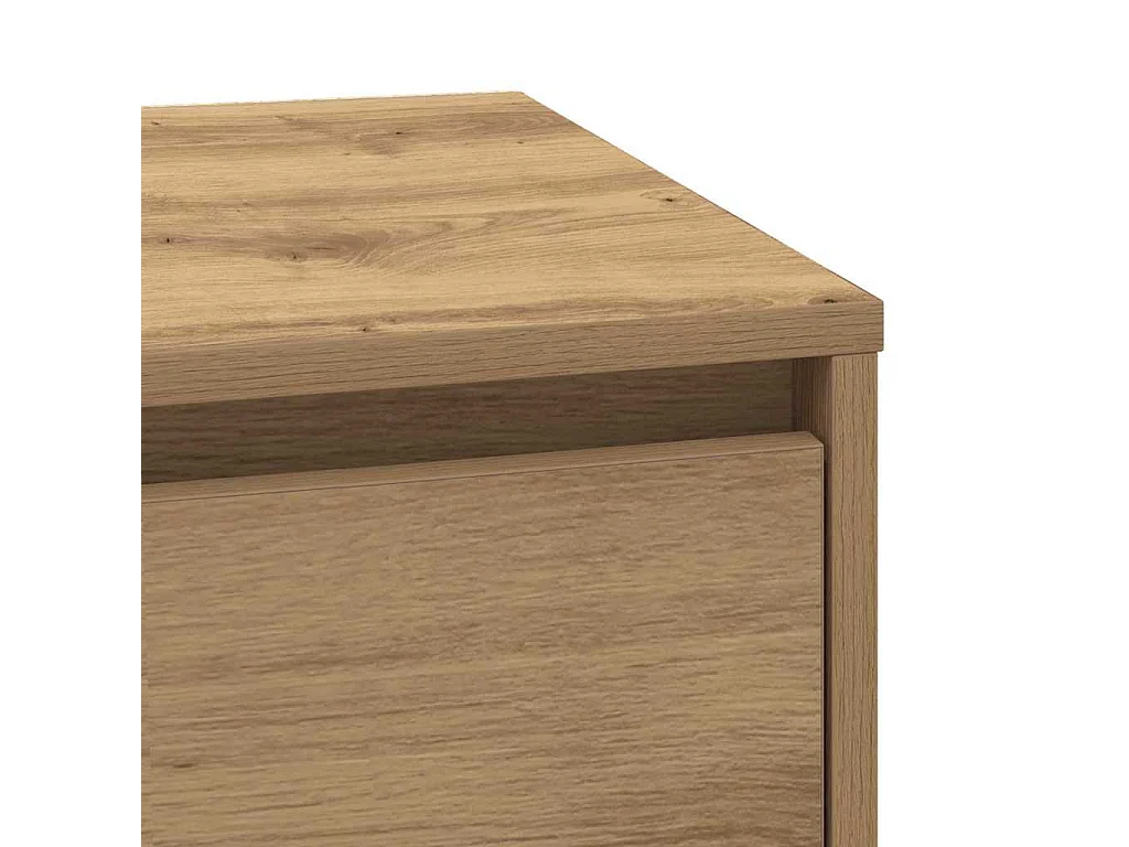 Cabinet de chevet avec tiroir Chêne artisanal 39 x 34.5 x 50 cm