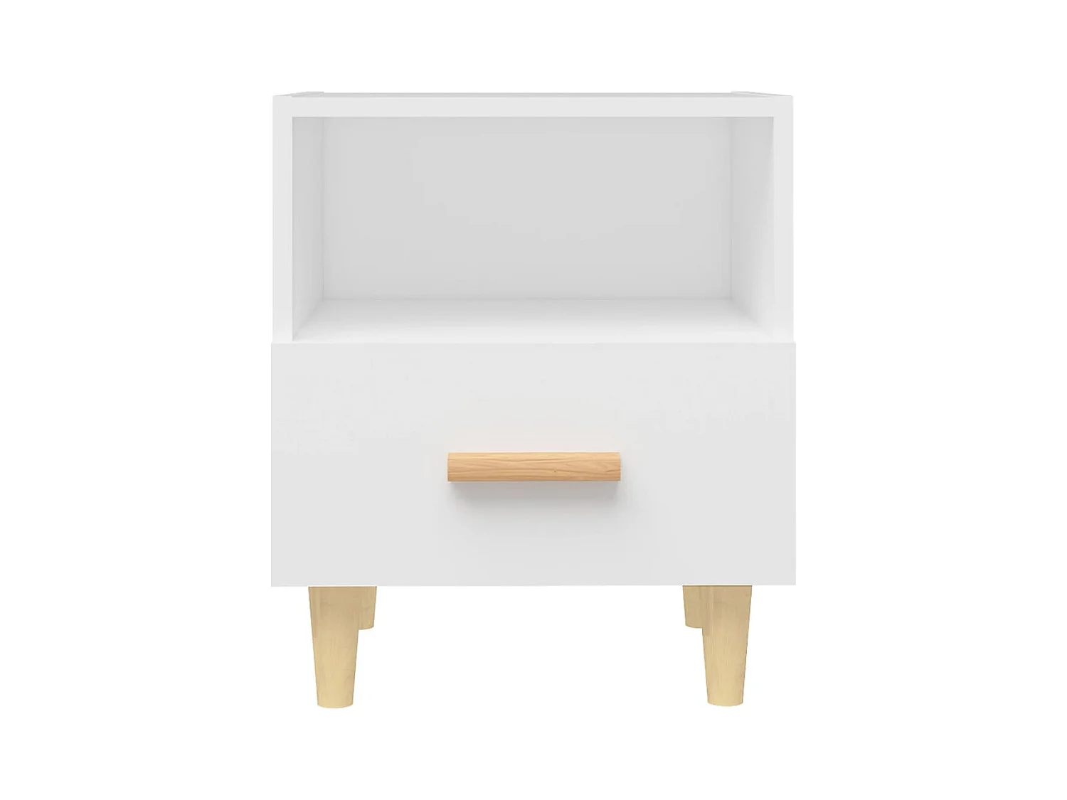 Comodini 2 pz Bianco 40x35x47 cm