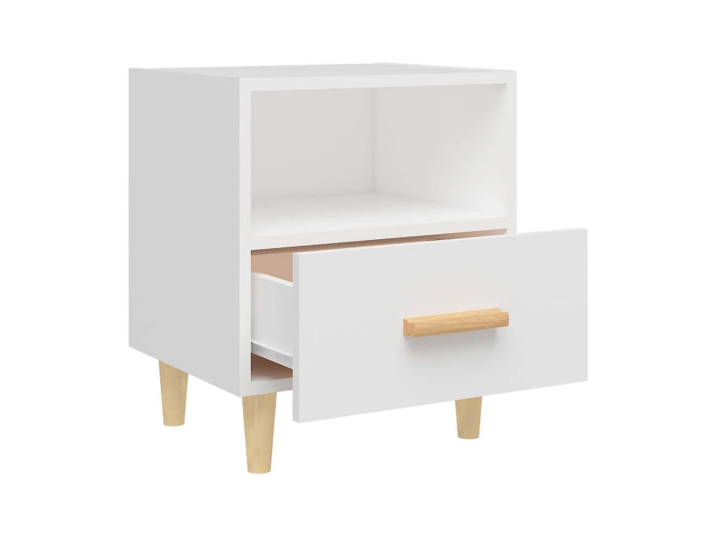 Comodini 2 pz Bianco 40x35x47 cm