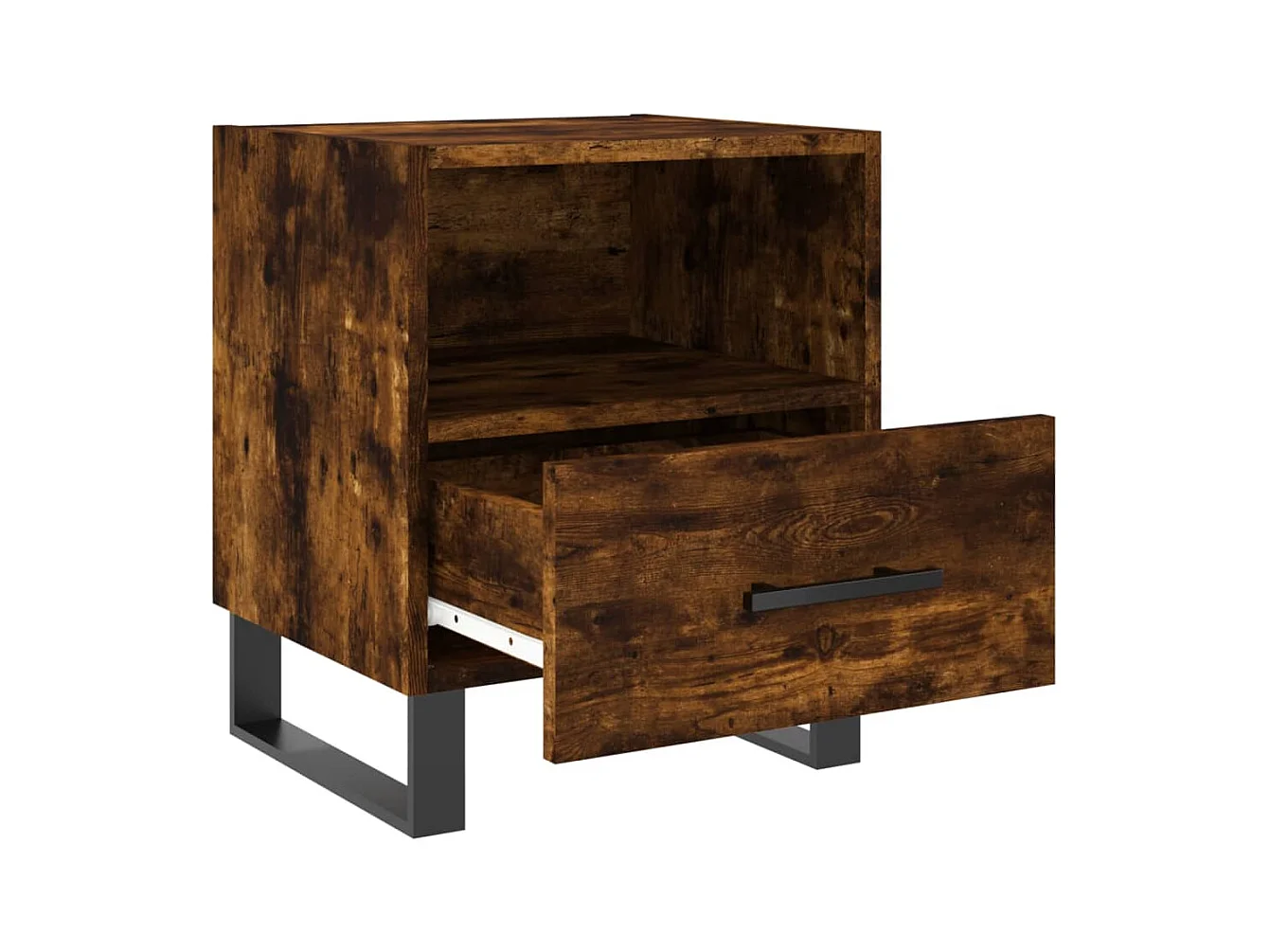 Tables de chevet 2pcs chêne fumé 40x35x47,5cm bois d’ingénierie