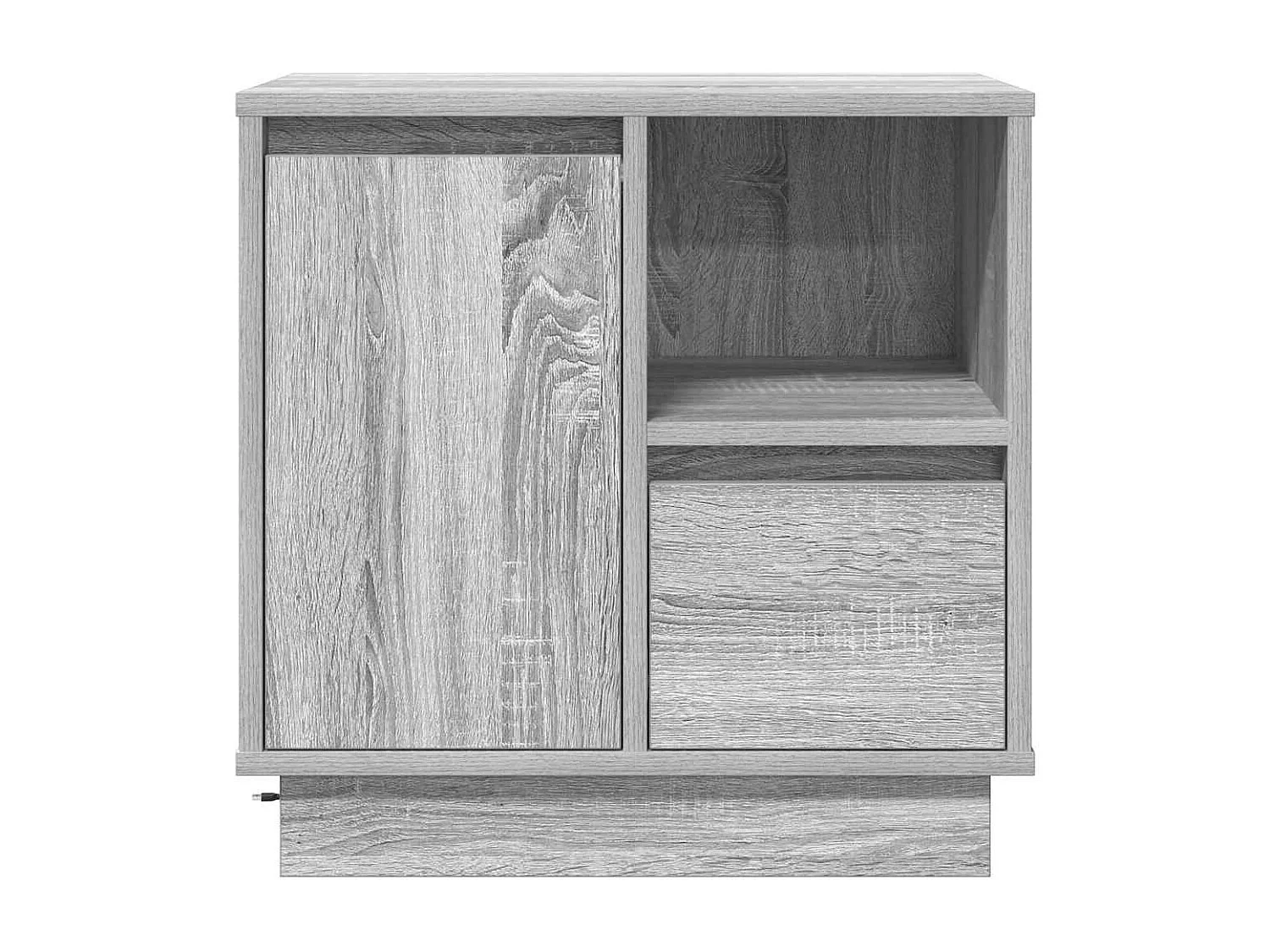 Cabinet de chevet Gris 50 x 34.5 x 50 cm. Bois d'ingénierie