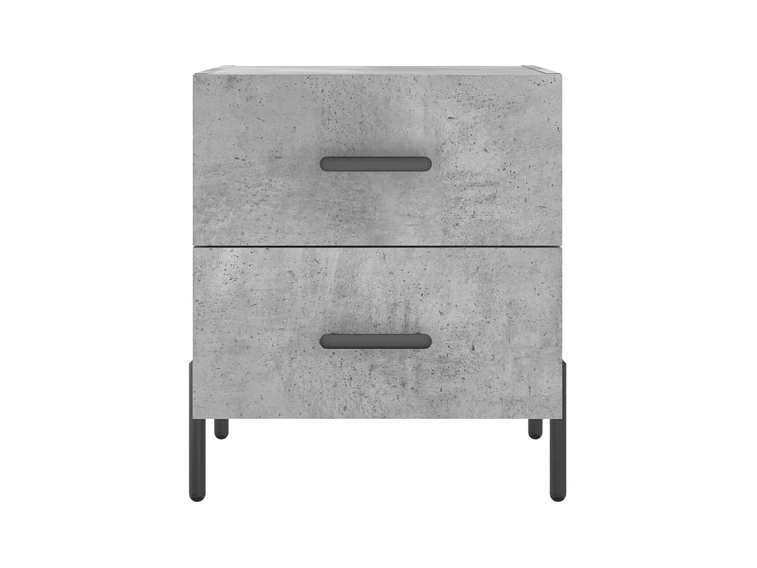 Table de chevet gris béton 40x35x47,5 cm bois d’ingénierie