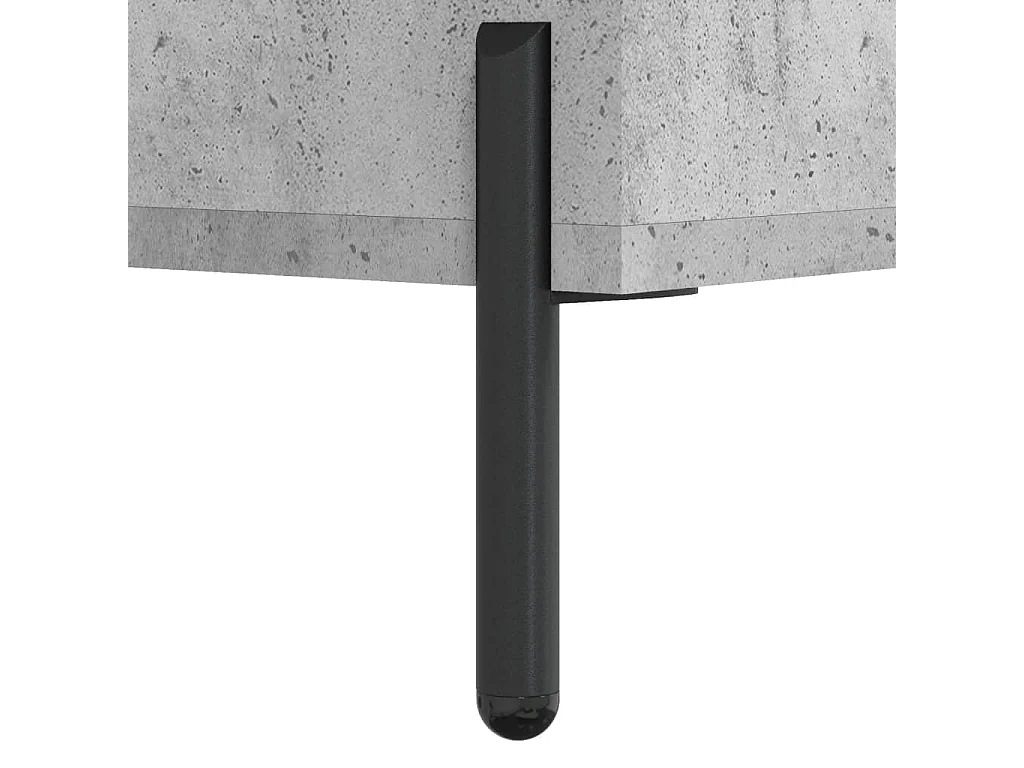 Table de chevet gris béton 40x35x47,5 cm bois d’ingénierie