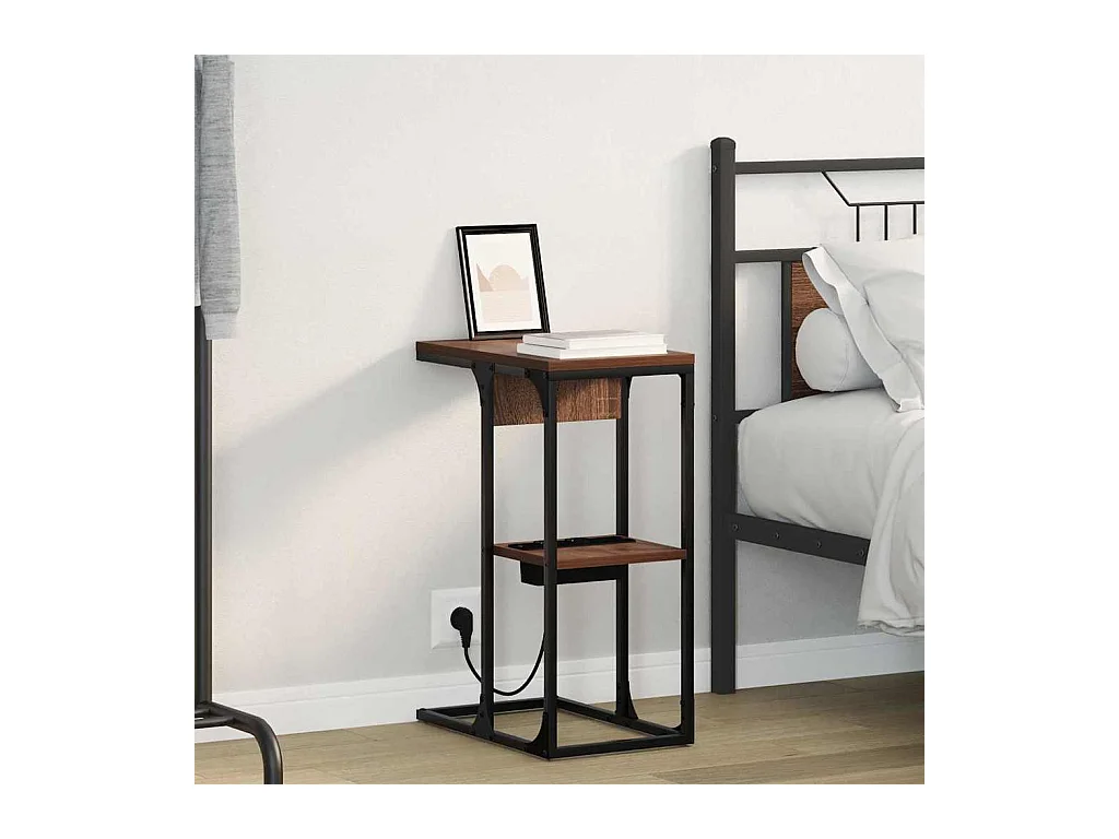 Comodino Rovere marrone 41,5 x 26 x 60,5 cm