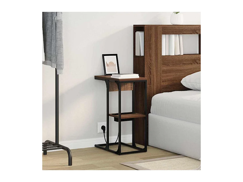 Comodino Rovere marrone 41,5 x 26 x 60,5 cm