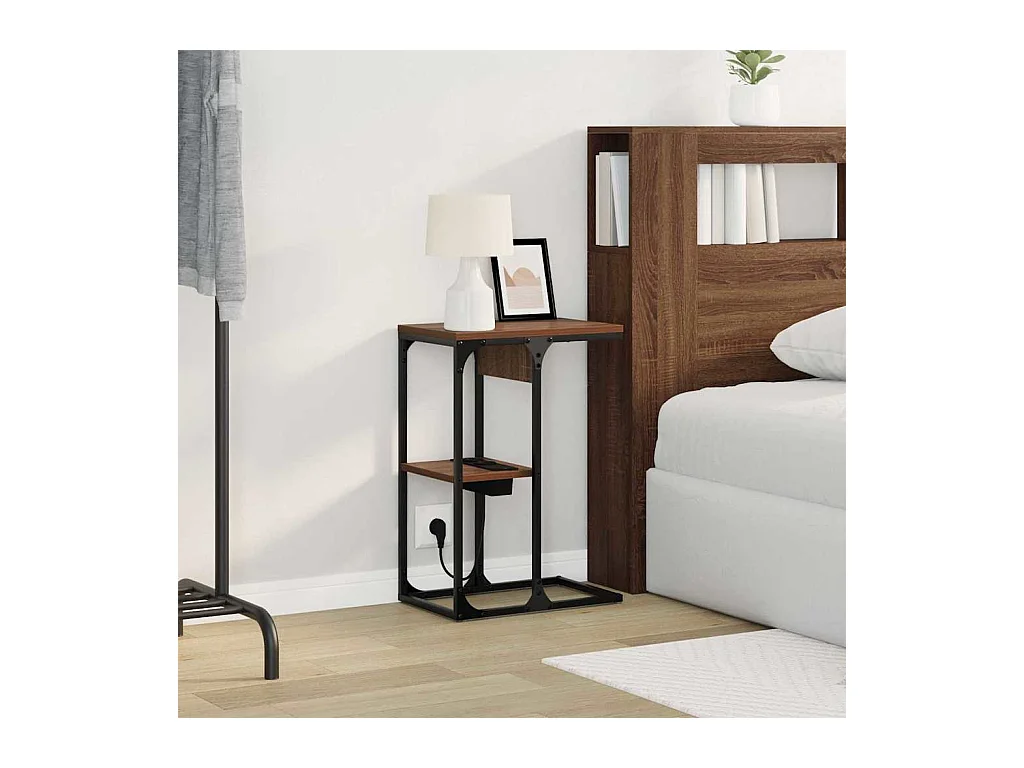 Comodino Rovere marrone 41,5 x 26 x 60,5 cm