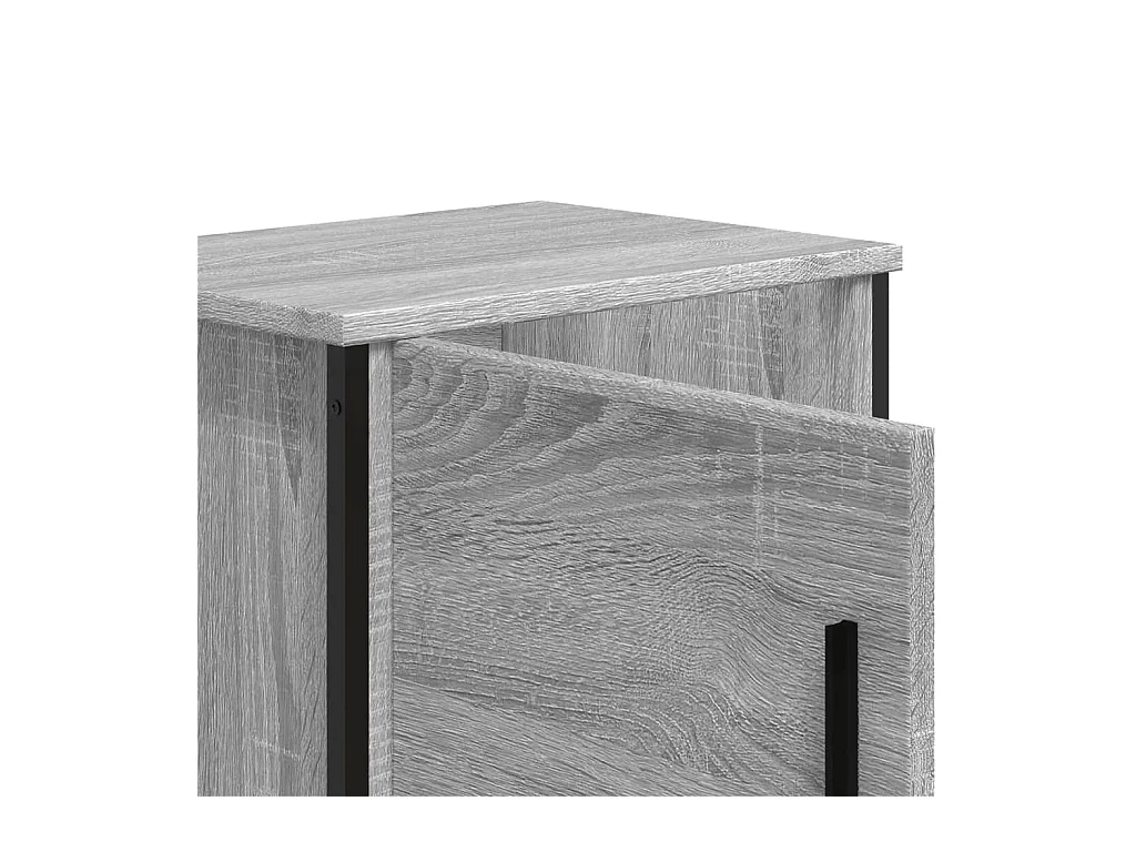 Nachtkastjes 2 stuks sonoma grijs 40x30x40 cm bewerkt hout