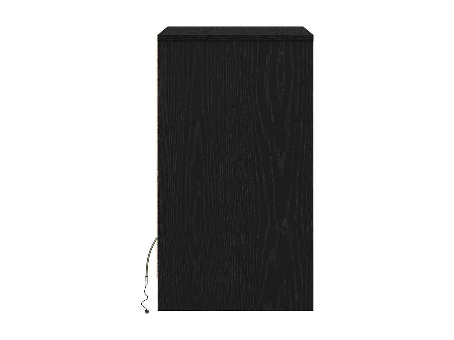 Armoire de chevet LED 2 pcs Chêne noir 38 x 34 x 61 cm