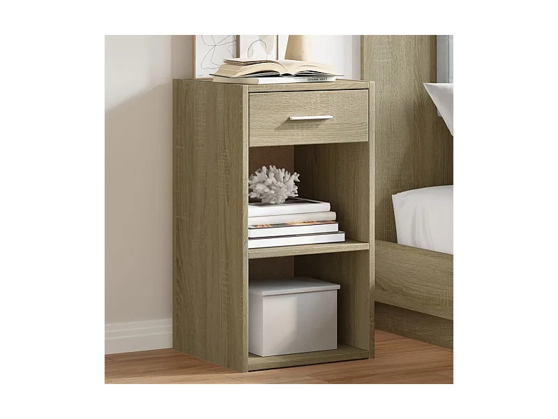 Comodini 2 pezzi rovere sonoma 35x34x65 cm legno ingegnerizzato