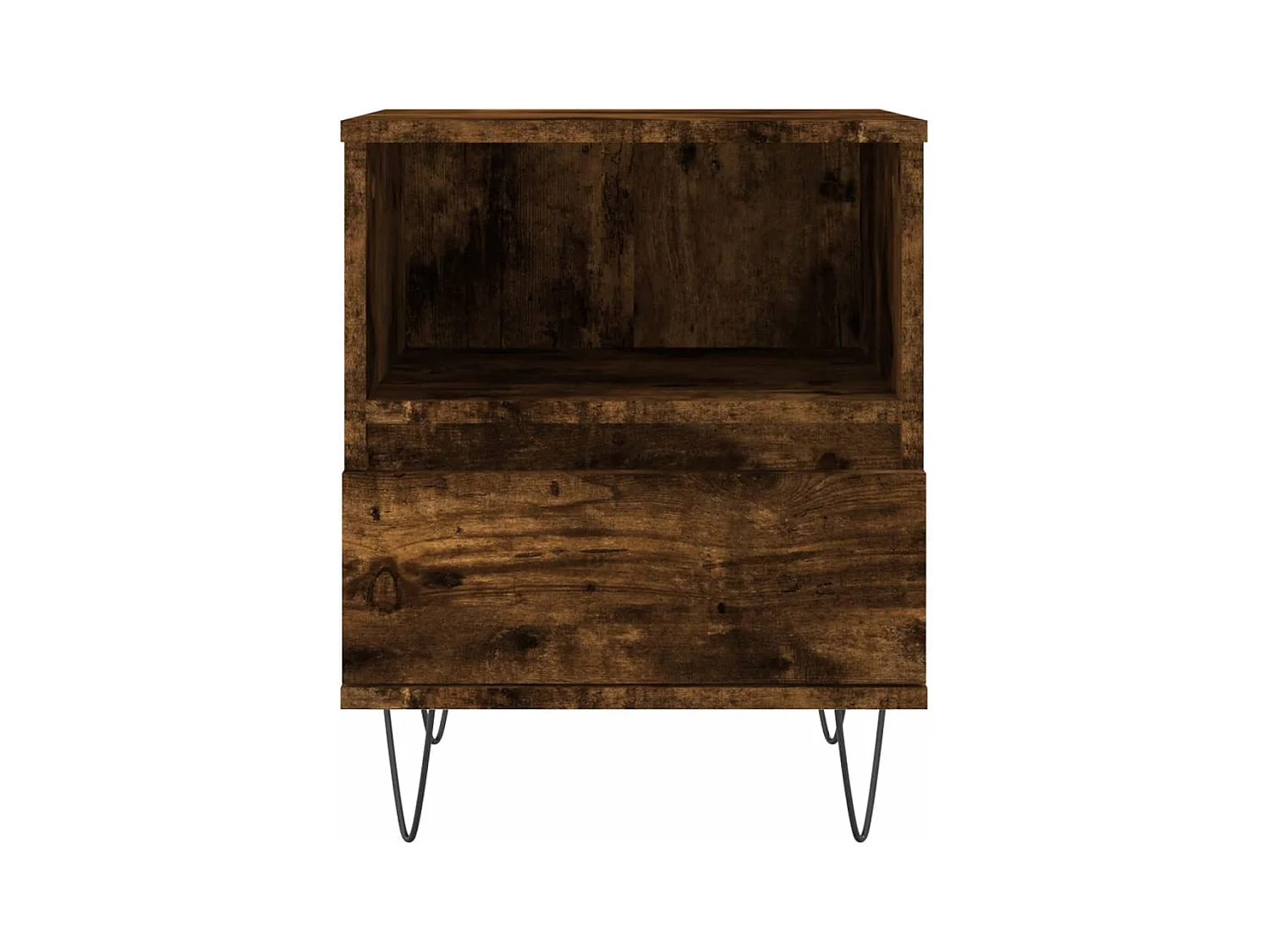 Comodini 2 pezzi rovere affumicato 40x35x50 cm legno ingegnerizzato