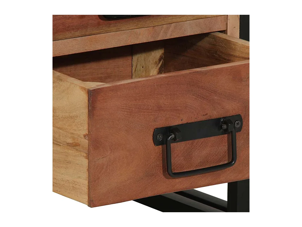 Comodino marrone 40 x 40 x 59 cm Legno massello di acacia