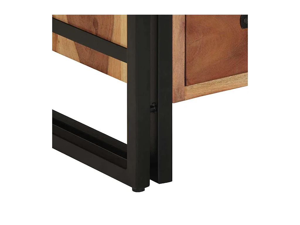 Comodino marrone 40 x 40 x 59 cm Legno massello di acacia