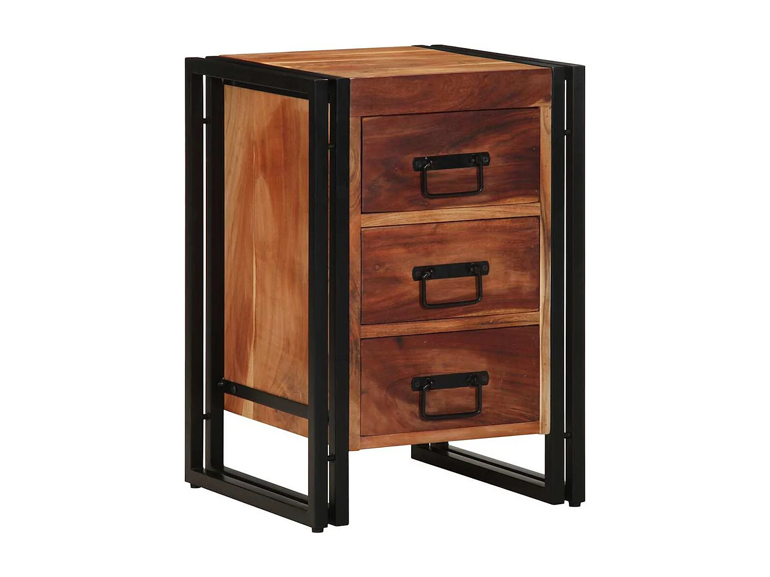 Cabinet de chevet Marron 40 x 40 x 59 cm Bois d'acacia massif