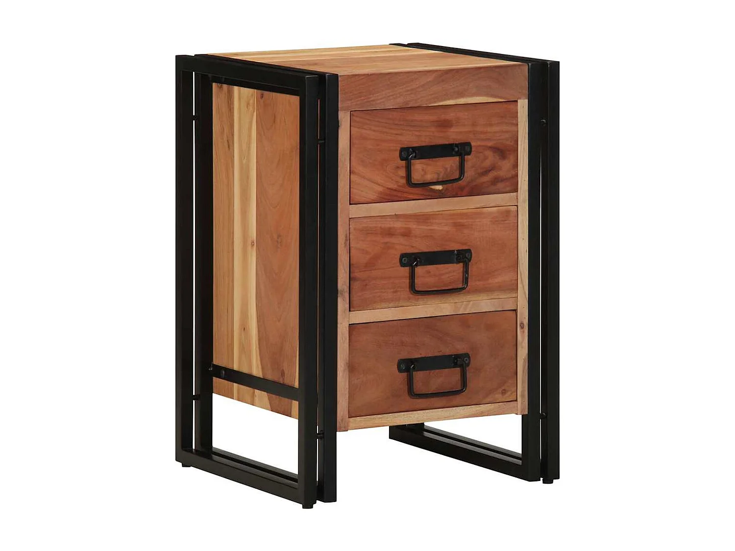 Cabinet de chevet Marron 40 x 40 x 59 cm Bois d'acacia massif
