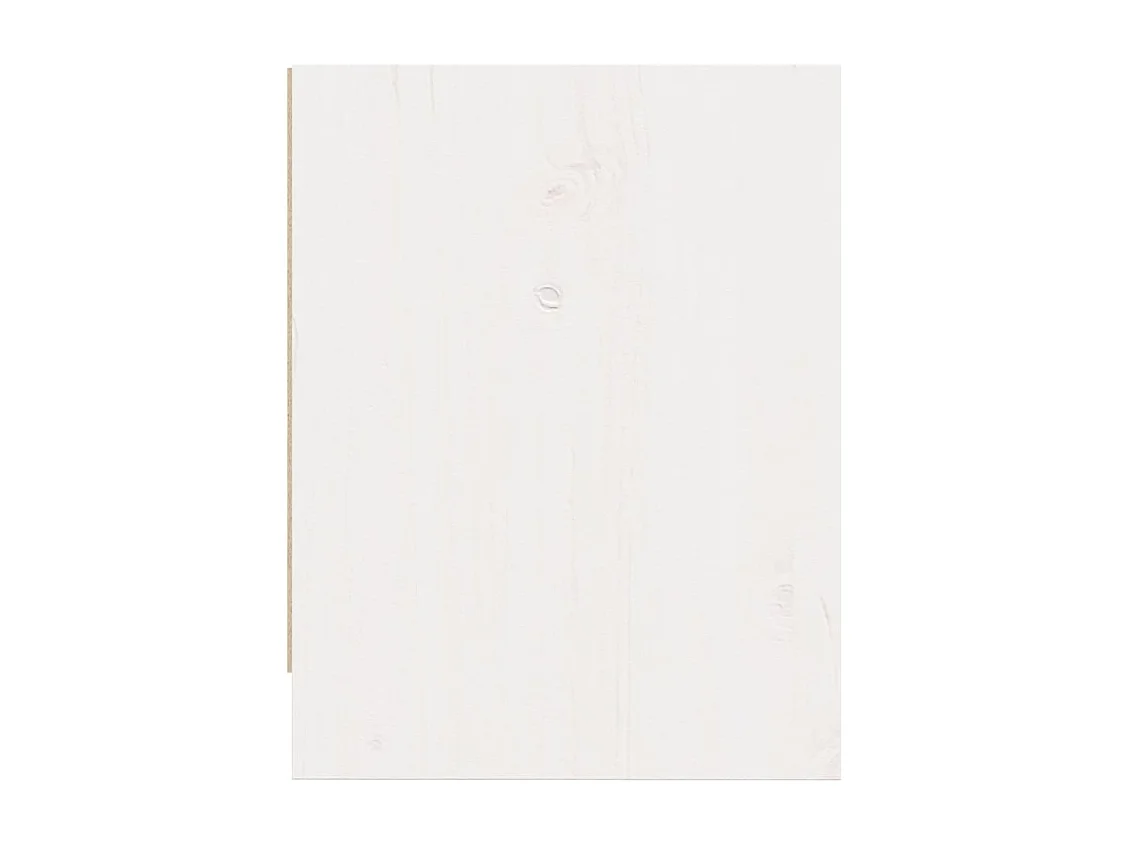 Mesitas de noche 2 uds Blanco 40x30,5x40 cm Madera maciza de pino