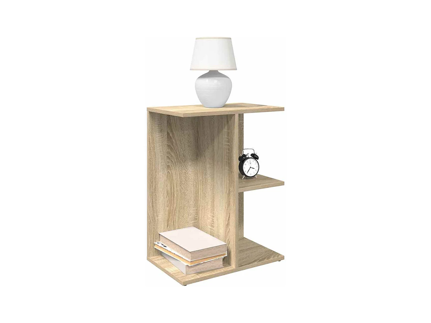 Table de chevet chêne sonoma 46,5x29x61 cm bois d'ingénierie