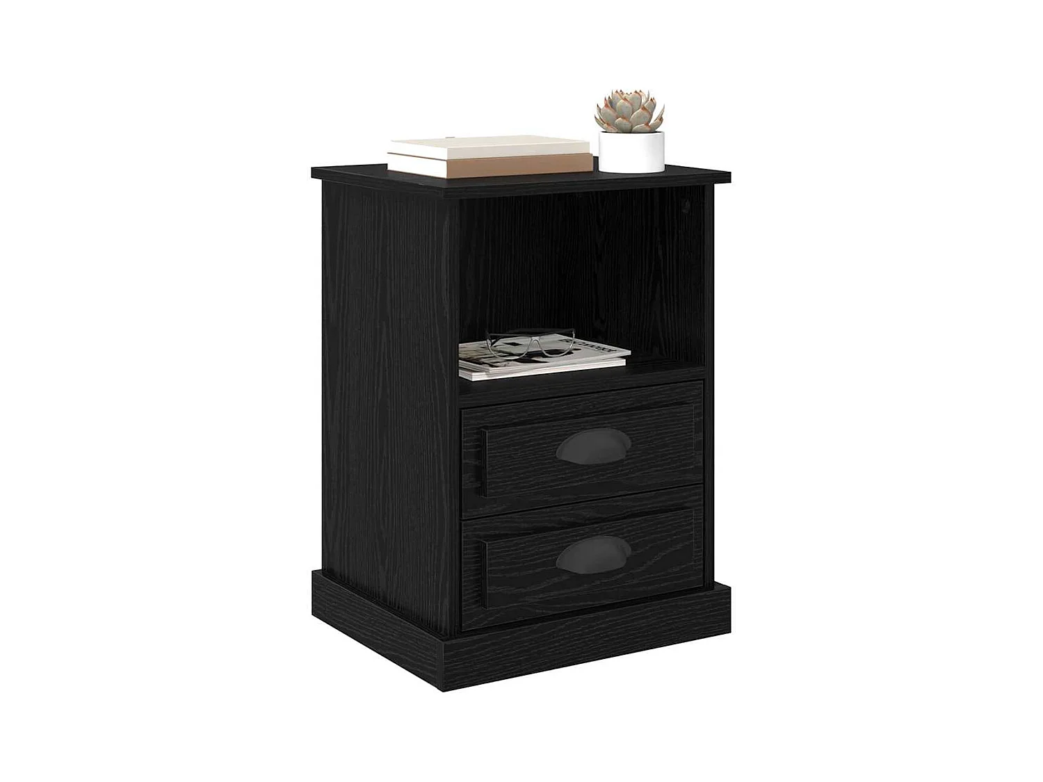 Cabinet de chevet Chêne noir 43 x 36 x 60 cm Bois d'ingénierie