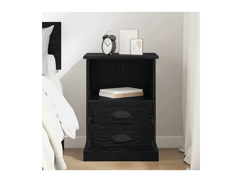 Cabinet de chevet Chêne noir 43 x 36 x 60 cm Bois d'ingénierie