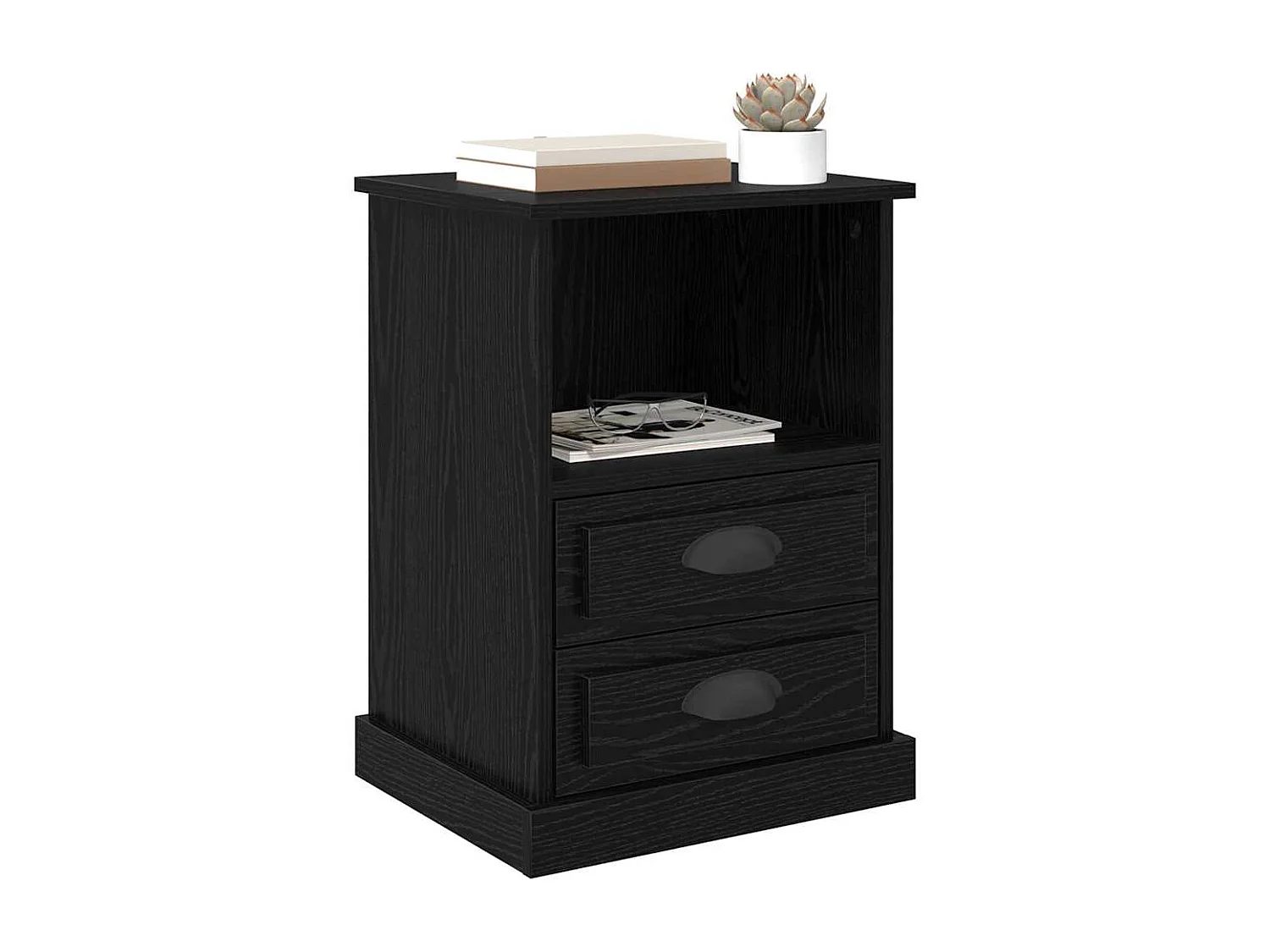 Cabinet de chevet Chêne noir 43 x 36 x 60 cm Bois d'ingénierie