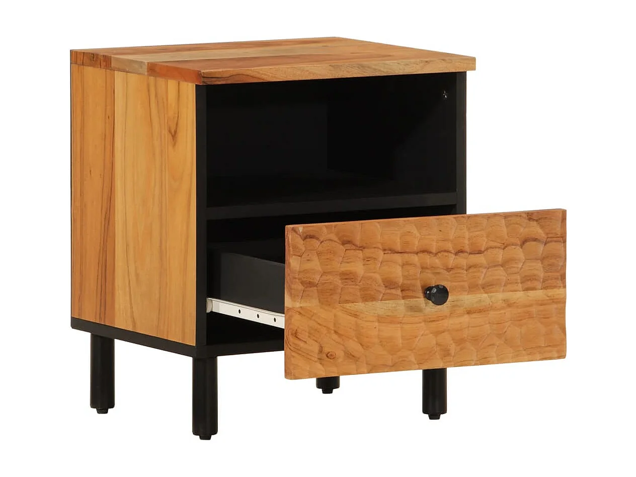 Table de chevet 40x33x46 cm Bois d'acacia massif