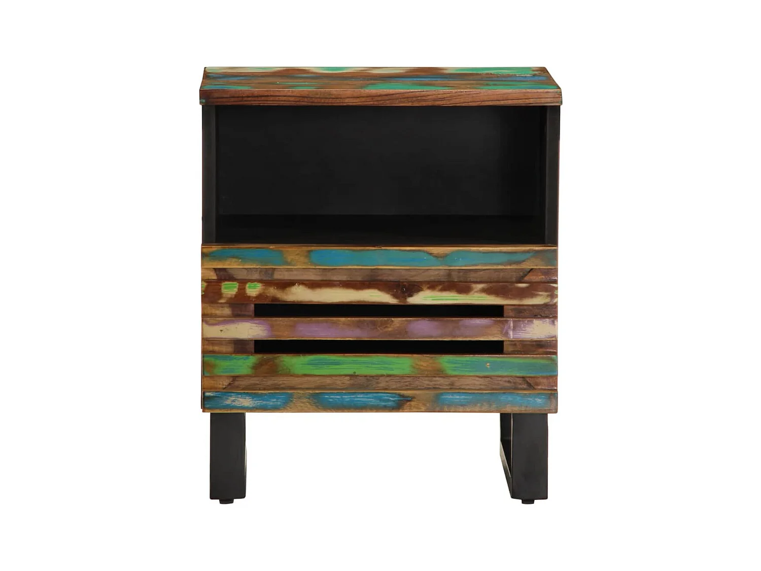 Mesitas de noche 2 uds 40x34x46 cm madera maciza recuperada