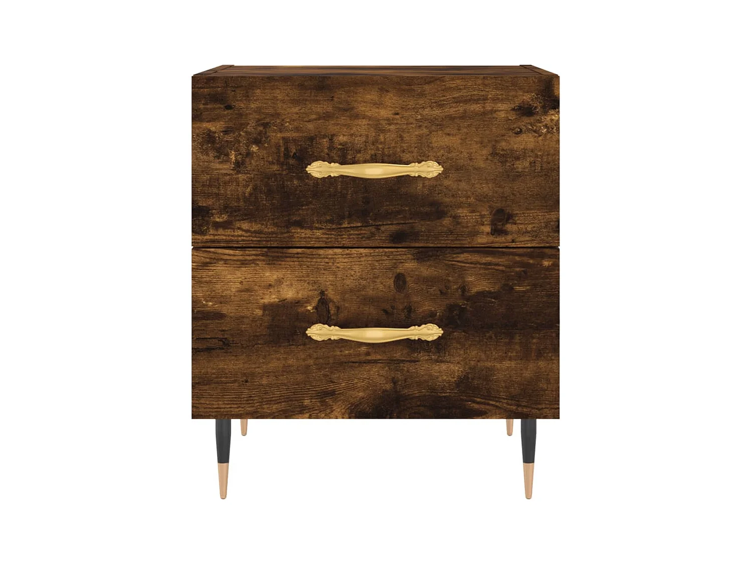 Comodino in rovere affumicato 40x35x47,5 cm in legno ingegnerizzato