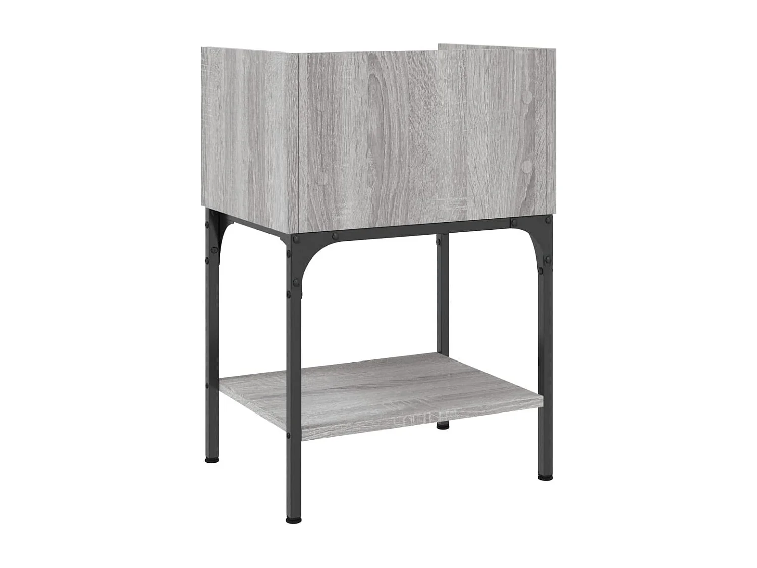 Mesita de noche Sonoma gris 40,5 x 31 x 60 cm Madera de ingeniería