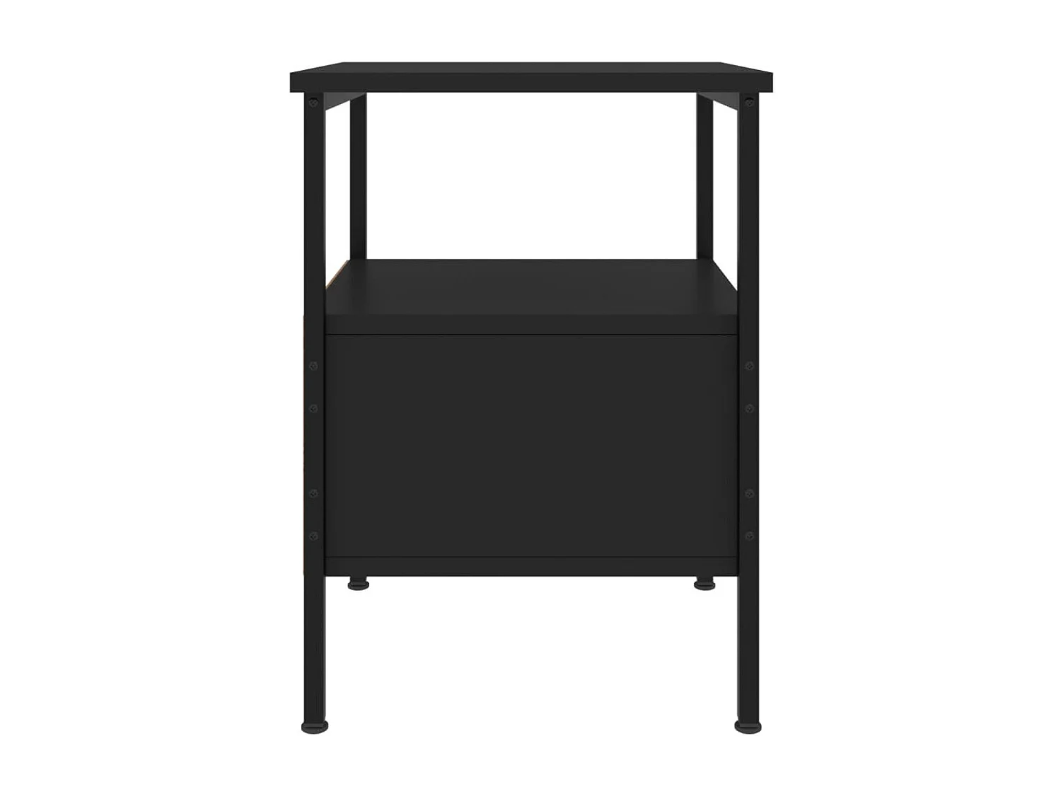 Mesitas de noche 2 piezas negras 34x36x50 cm madera de ingeniería