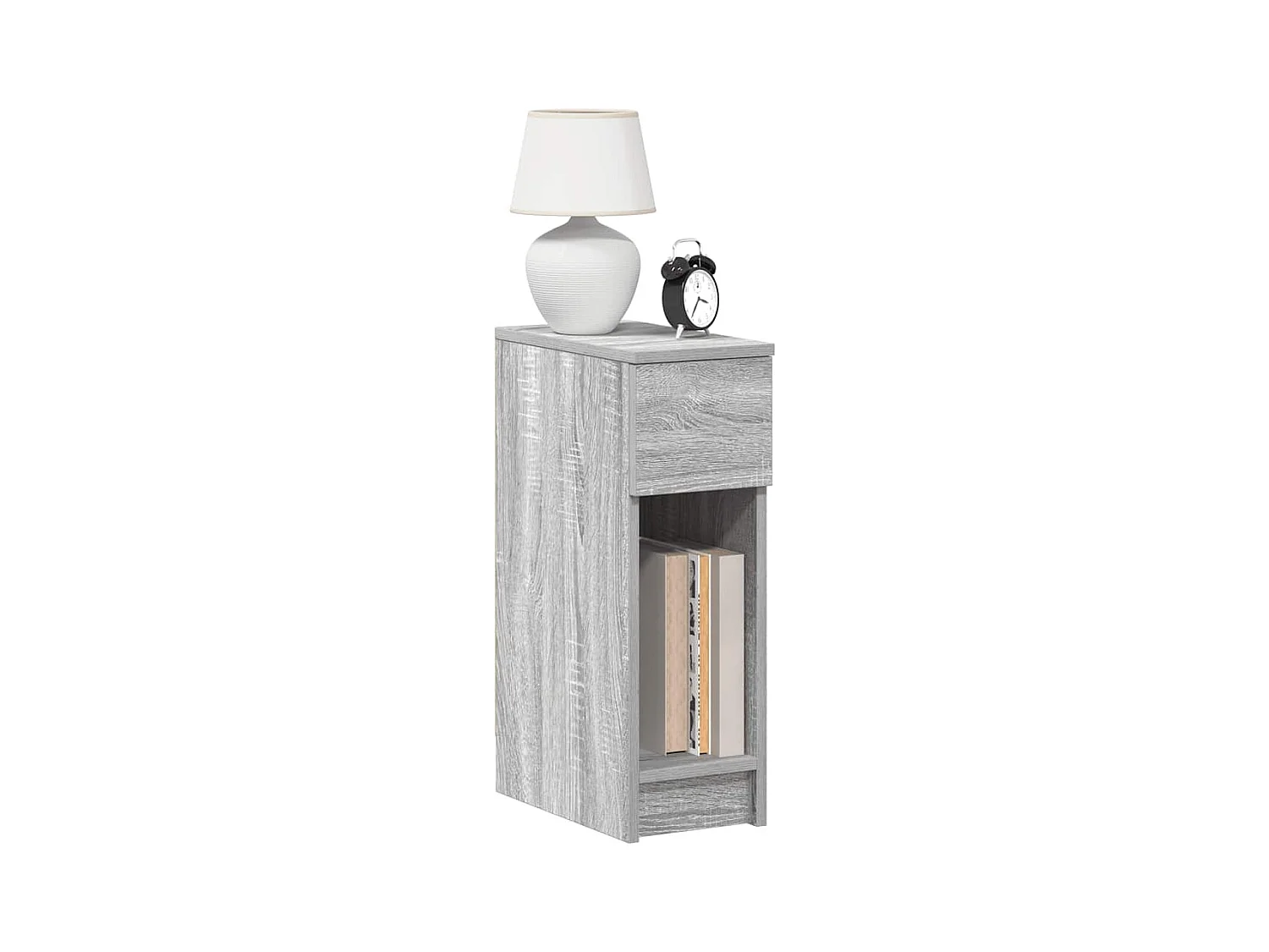 Table de chevet avec tiroir sonoma gris 20x36x60 cm