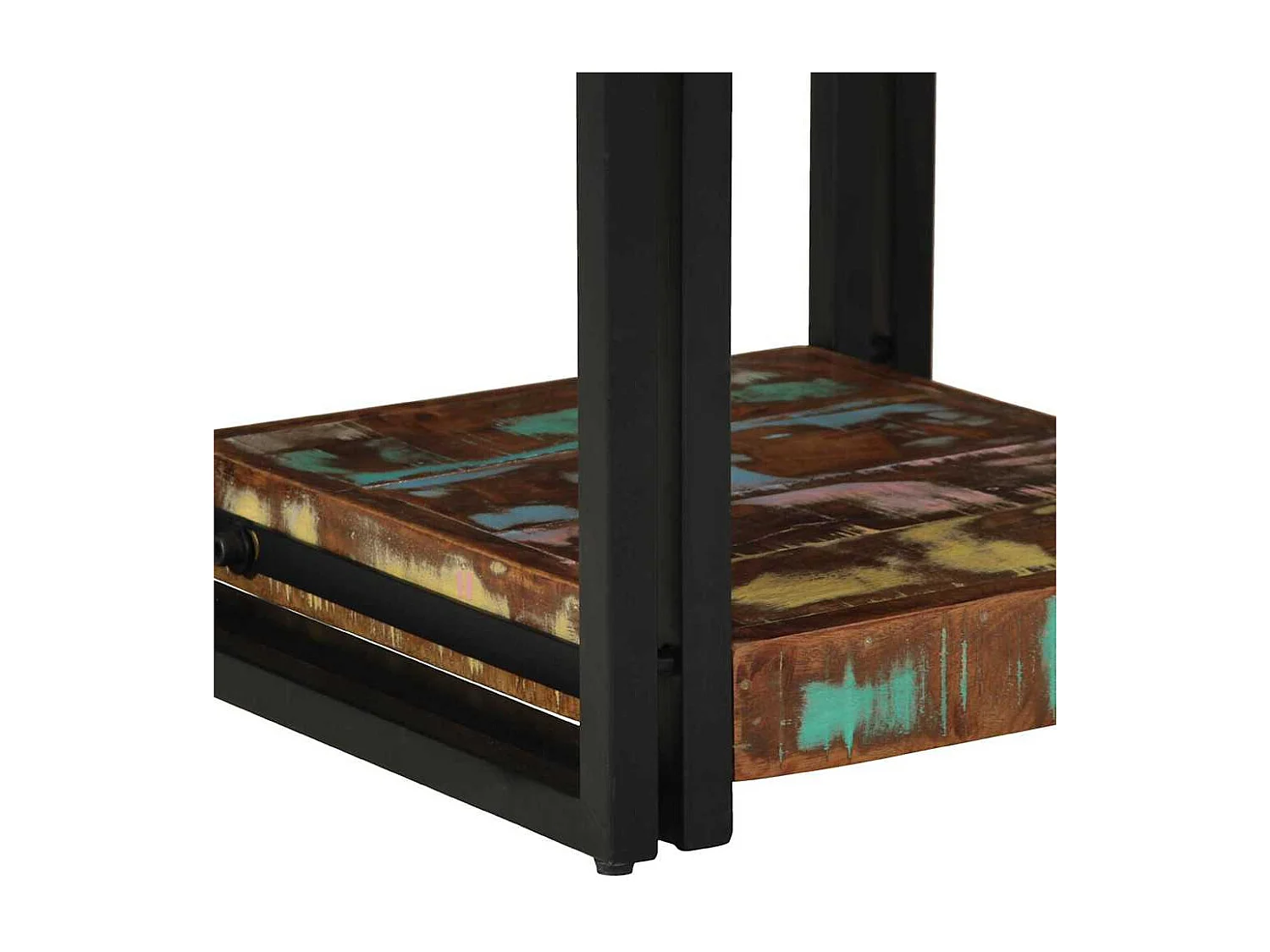 Nachtkastje 40 x 40 x 50 cm massief gerecycled hout