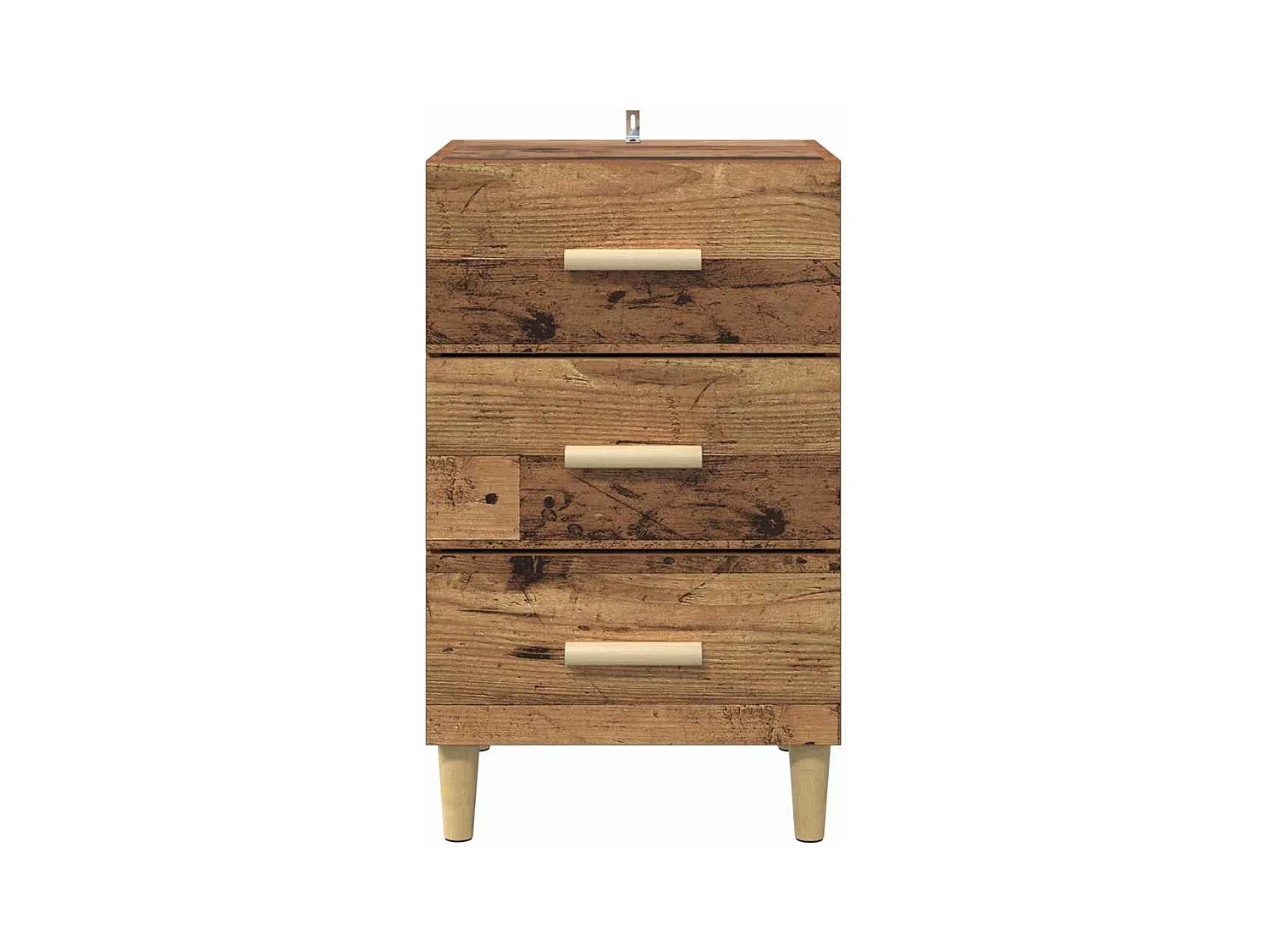 Comodino in legno antico 40 x 40 x 66 cm Legno ingegnerizzato