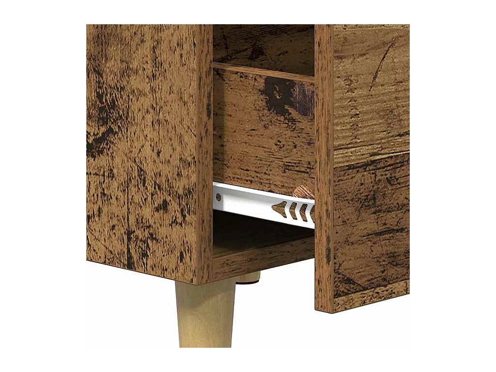 Comodino in legno antico 40 x 40 x 66 cm Legno ingegnerizzato