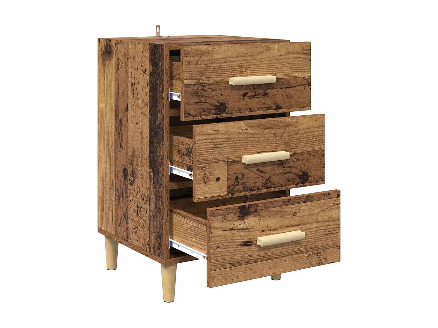 Cabinet de chevet Bois ancien 40 x 40 x 66 cm Bois d'ingénierie