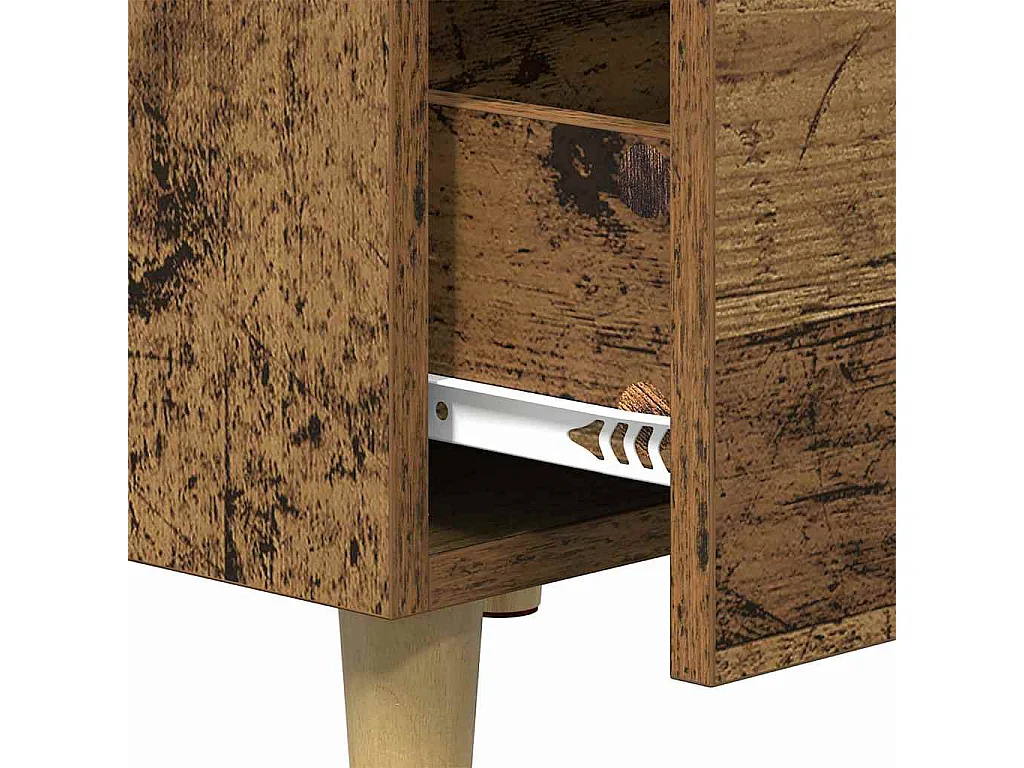 Cabinet de chevet Bois ancien 40 x 40 x 66 cm Bois d'ingénierie