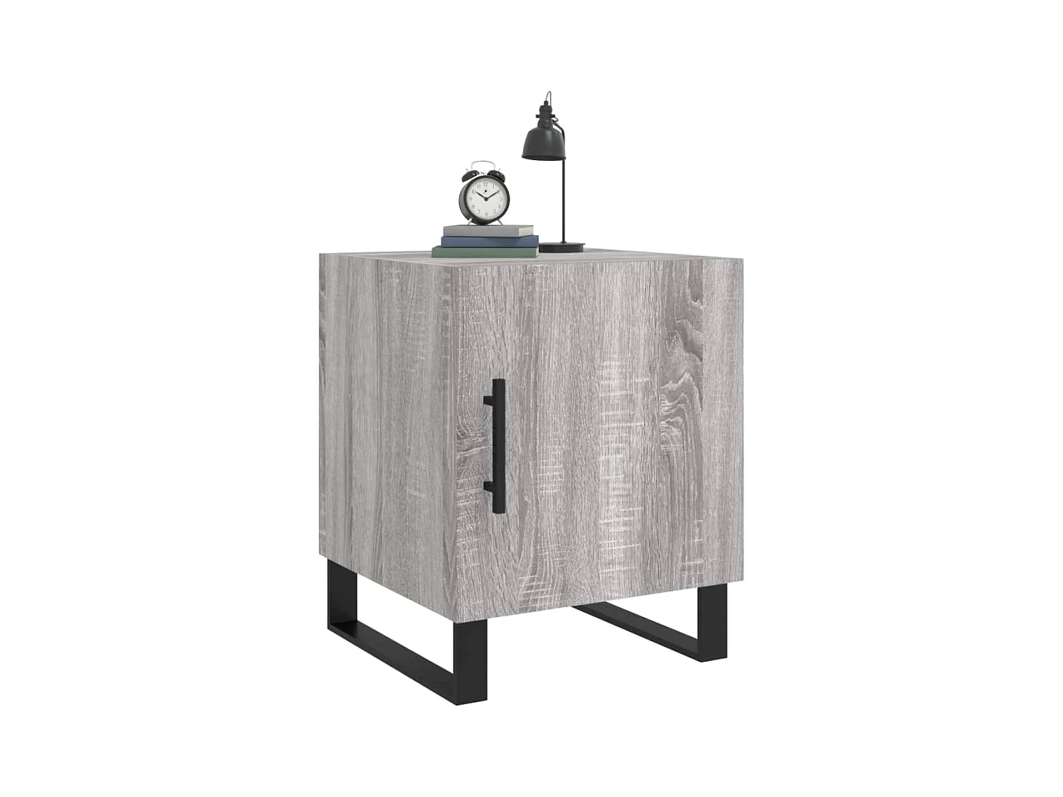 Mesitas de noche 2 piezas gris sonoma 40x40x50cm madera de ingeniería