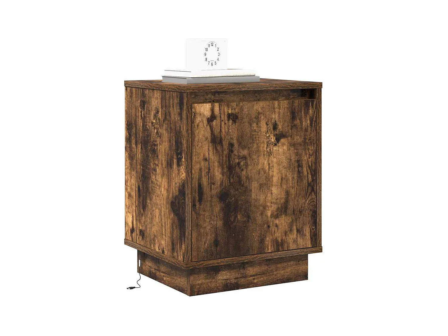 Nachtkastje met 2 stuks Gerookt eiken 39 x 34,5 x 50 cm