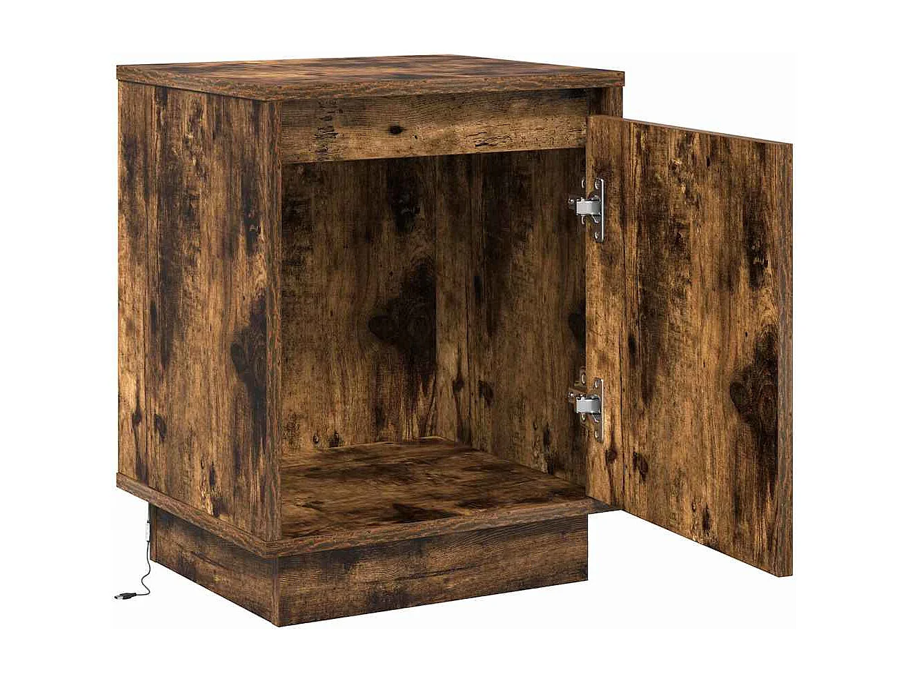Cabinet de chevet avec 2 pcs Chêne fumé 39 x 34.5 x 50 cm