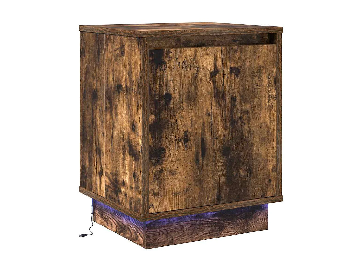 Cabinet de chevet avec 2 pcs Chêne fumé 39 x 34.5 x 50 cm