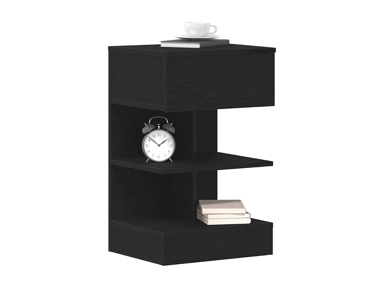 Cabinet de chevet avec tiroir 2 pcs Chêne noir 40 x 35 x 65 cm