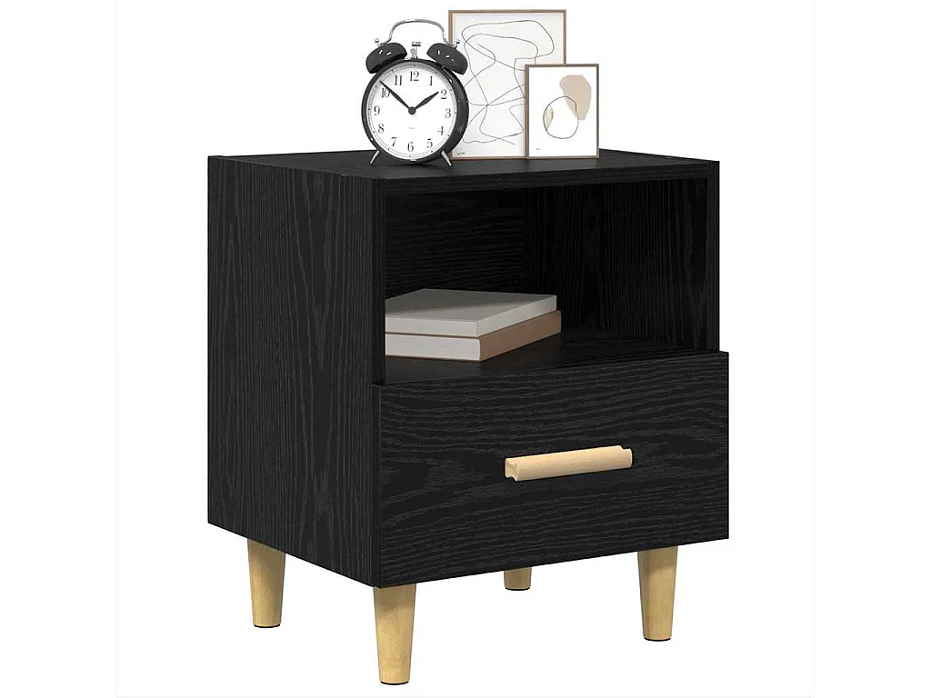 Cabinet de chevet 2 pcs Chêne noir 40 x 35 x 47.5 cm