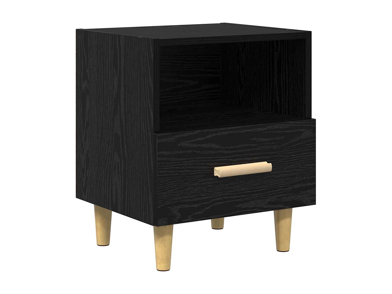 Cabinet de chevet 2 pcs Chêne noir 40 x 35 x 47.5 cm