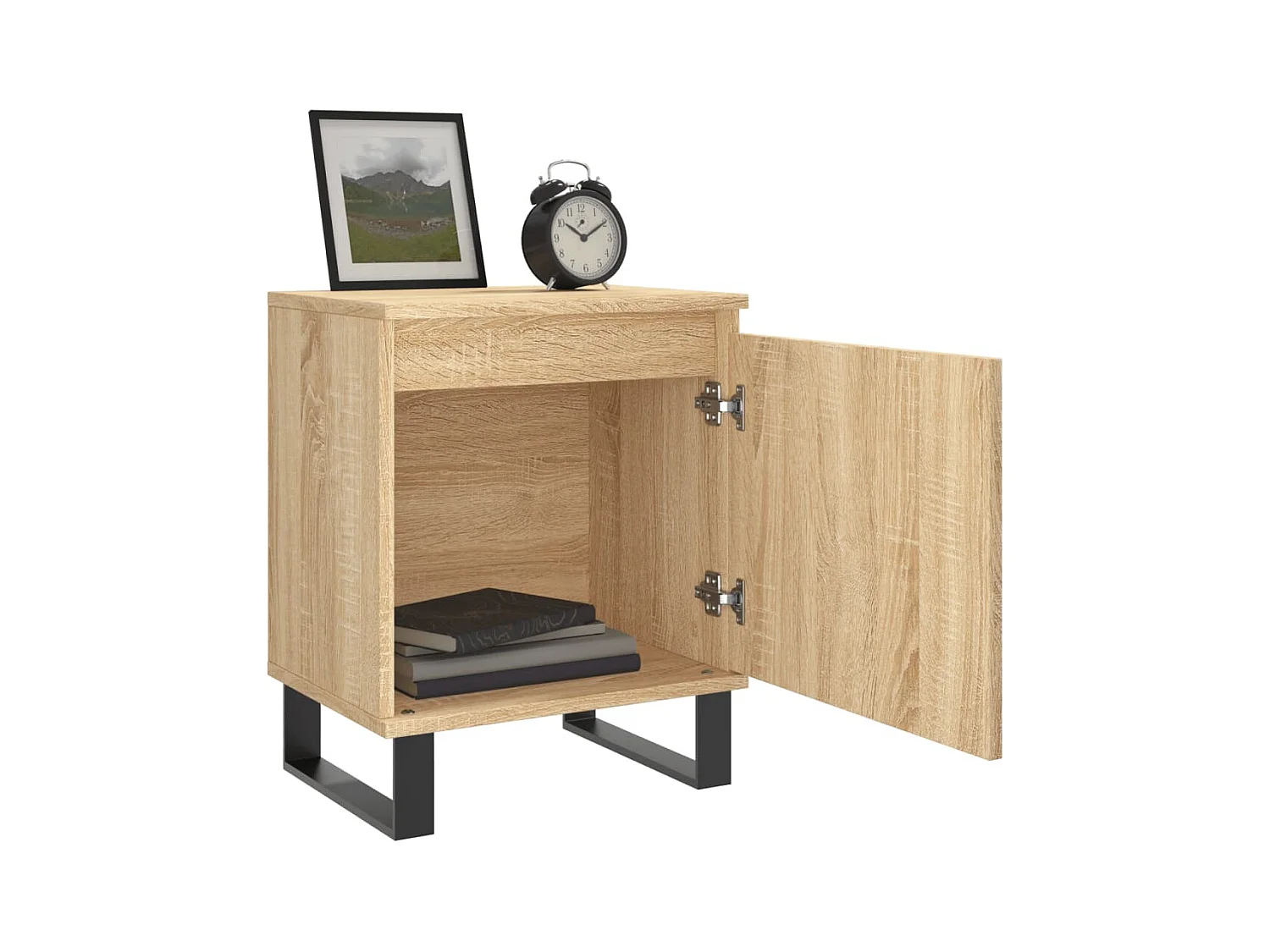 Comodini 2 pezzi in rovere sonoma 40x30x50cm in legno ingegnerizzato