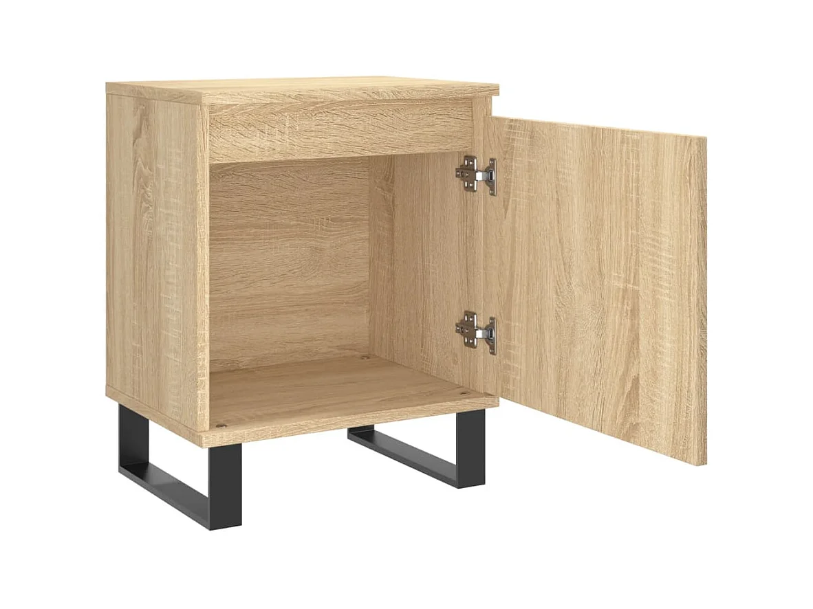 Comodini 2 pezzi in rovere sonoma 40x30x50cm in legno ingegnerizzato