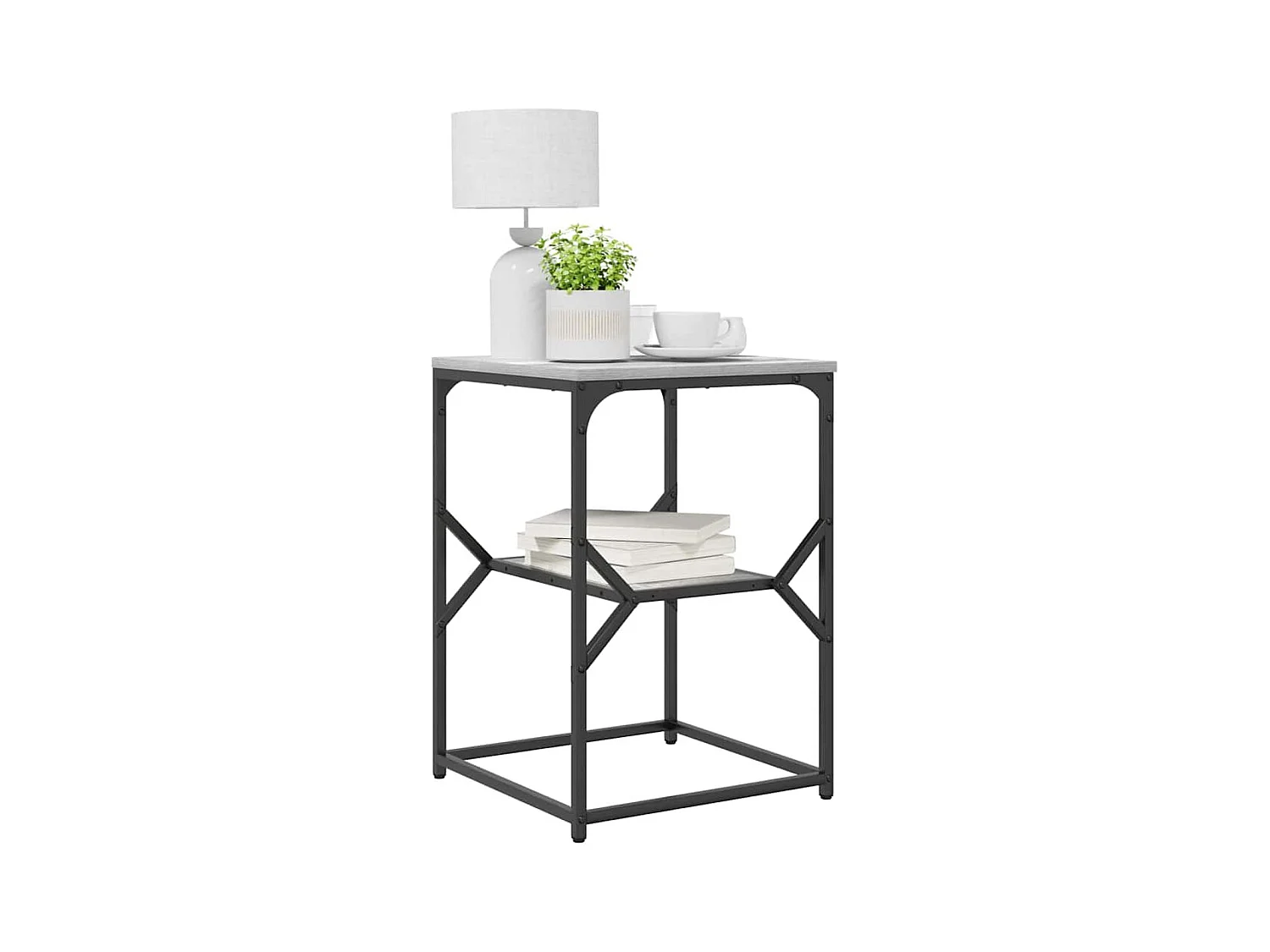 Table d'appoint Sonoma gris 41 x 40 x 60 cm