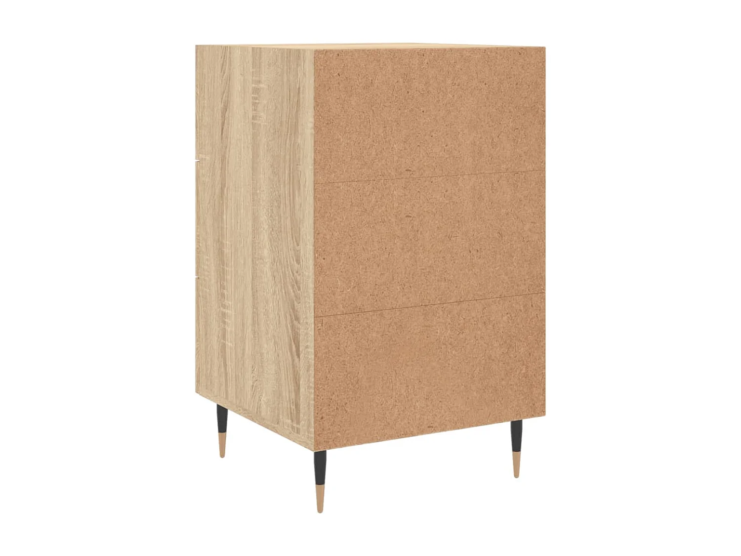 Comodino in rovere Sonoma 40x40x66 cm in legno ingegnerizzato